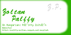 zoltan palffy business card